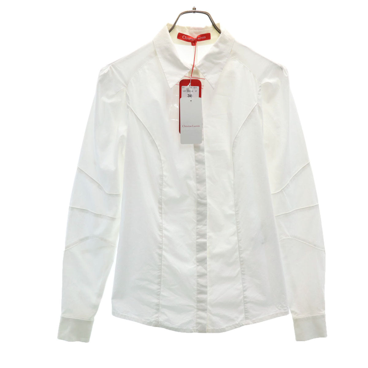 Christian Lacroix クリスチャンラクロワ 未使用 長袖 シャツ 38 白 タグ付き レディース