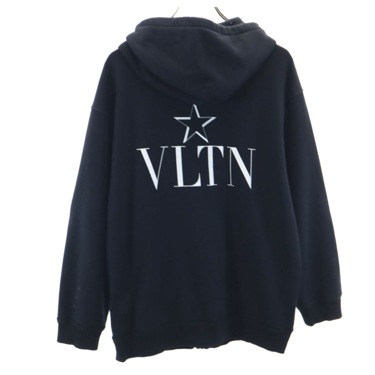 VALENTINO ヴァレンティノ イタリア製 長袖 ジップパーカー S ブラック メンズ