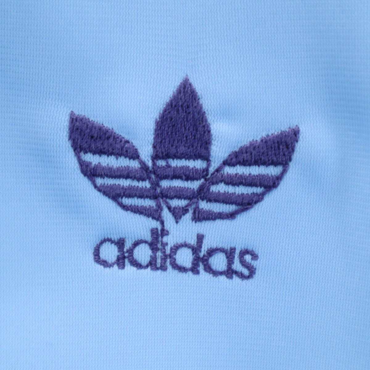 adidas アディダス 70s ヴィンテージ フランス製 PRESTILジップ VENTEX トレフォイルロゴ トラックジャケット ライトブルー メンズ
