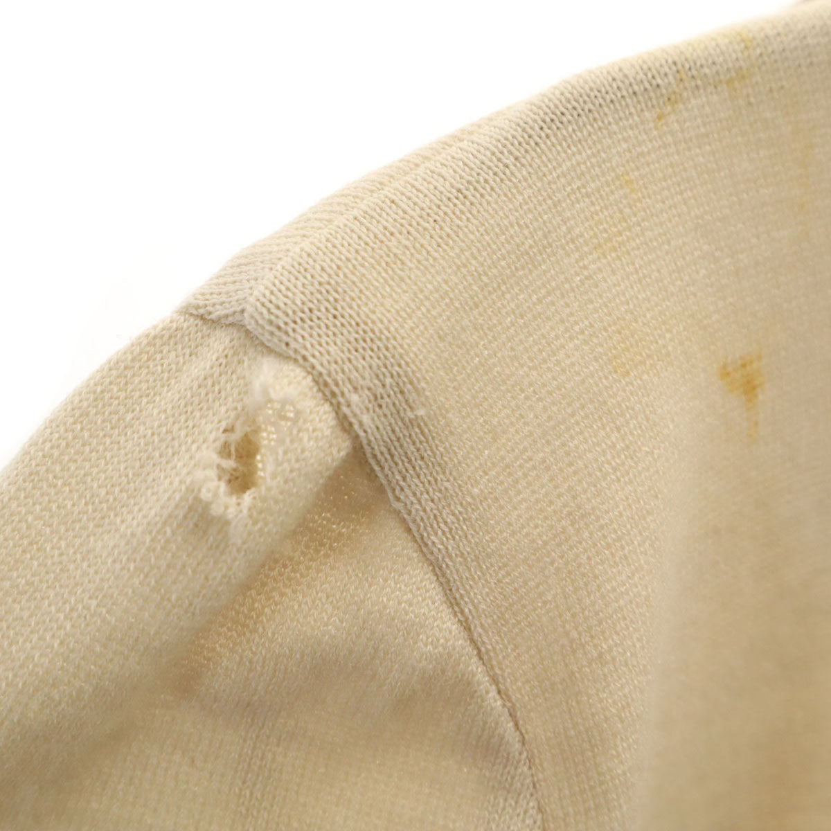 Valentino Garavani ヴァレンティノガラヴァーニ イタリア製 ウール100% 半袖 オープンカラー セーター 38/4 ベージュ系 ニット レディース