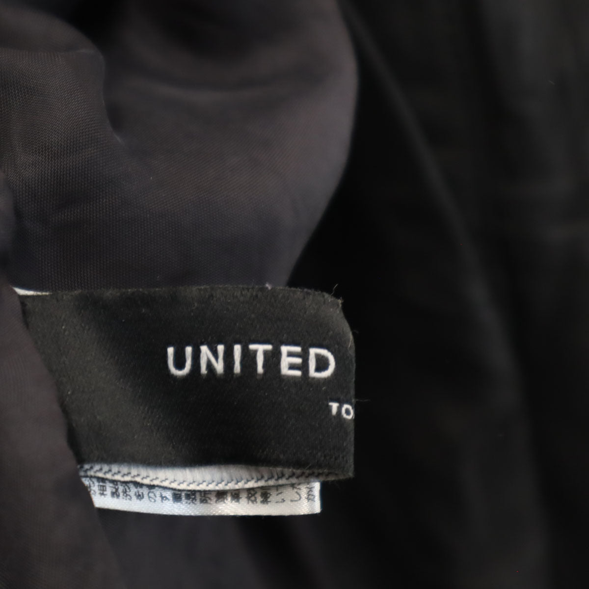 UNITED ARROWS ユナイテッドアローズ ノーカラー 羊革 レザージャケット 40 ブラック レディース