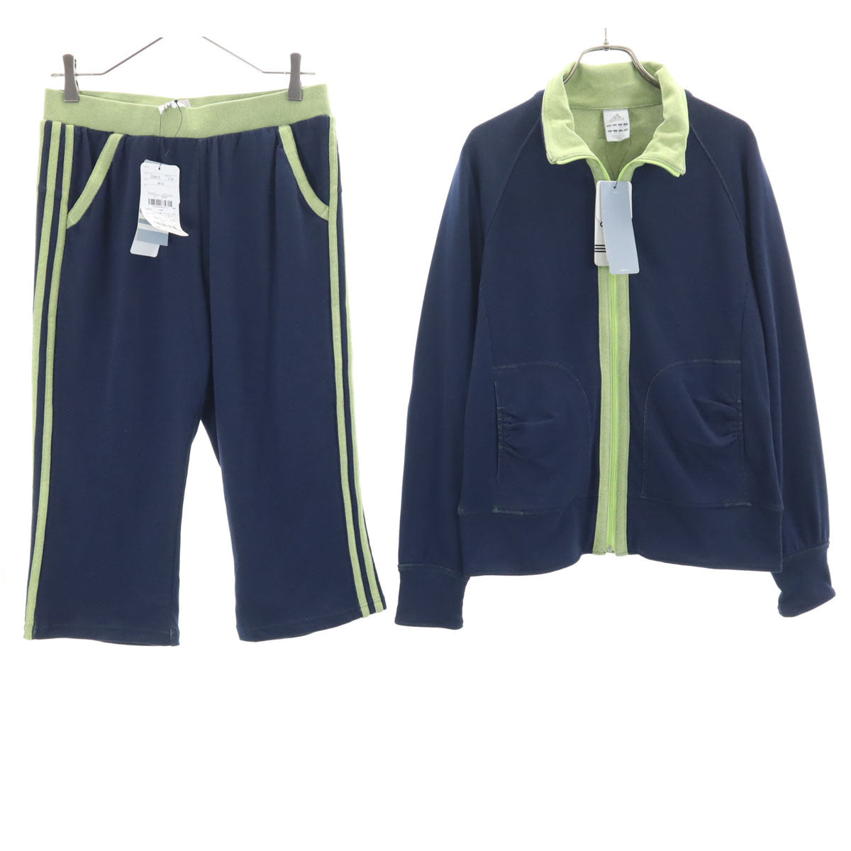 未使用 adidas アディダス ジップジャケット 上下 セットアップ L/OT ネイビー メンズ
