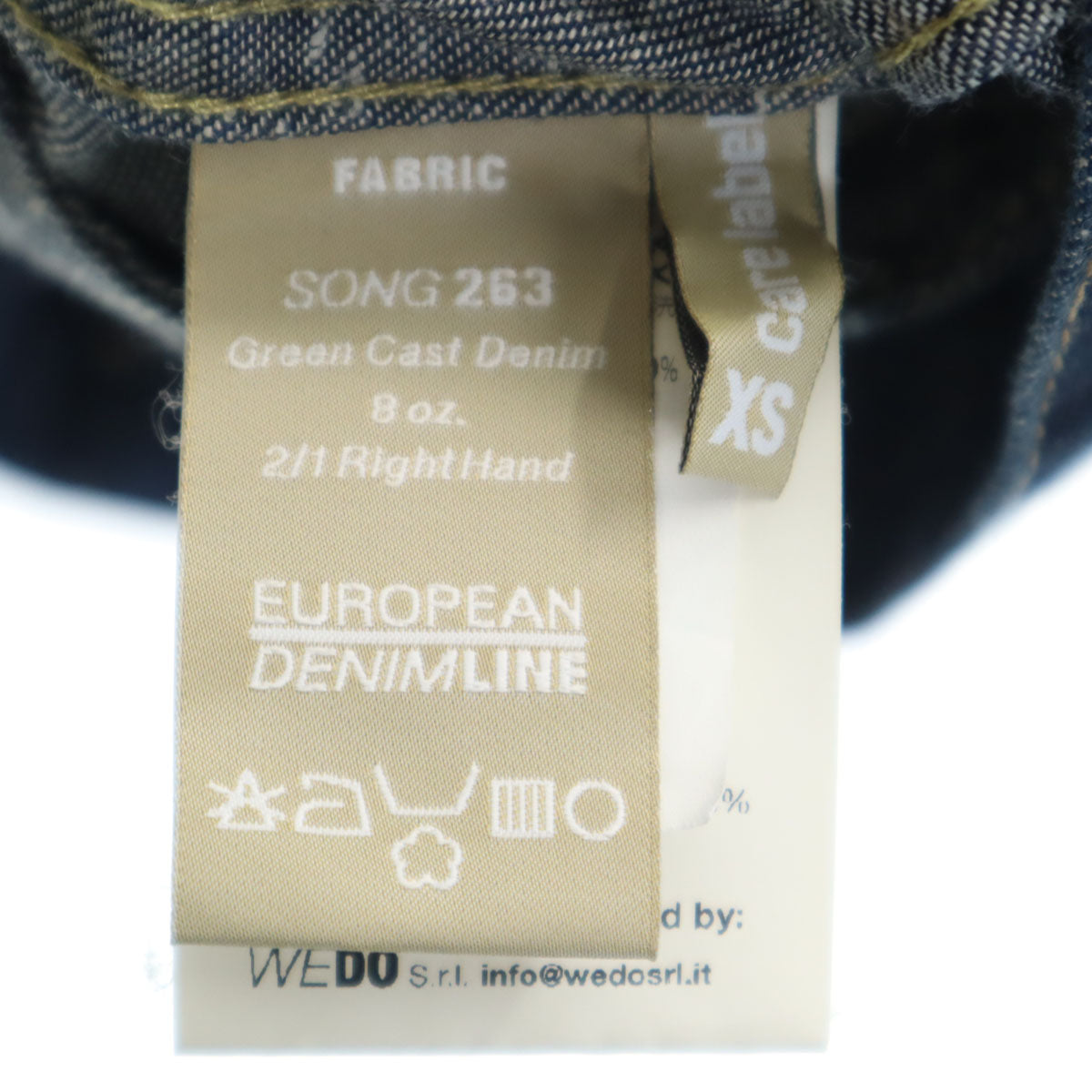 CARE LABEL ケアレーベル イタリア製 デニムジャケット XS インディゴ ジージャン トラッカー メンズ