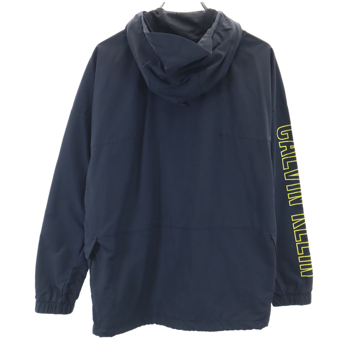 CK CALVIN KLEIN シーケーカルバンクライン ナイロンジャケット S チャコールブラック 裏メッシュ メンズ