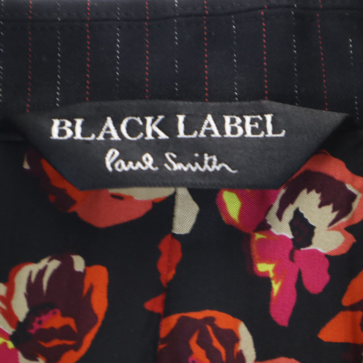 Paul Smith BLACK LABEL ポールスミス ブラックレーベル ウールブレンド テーラードジャケット 38 ブラック レディース