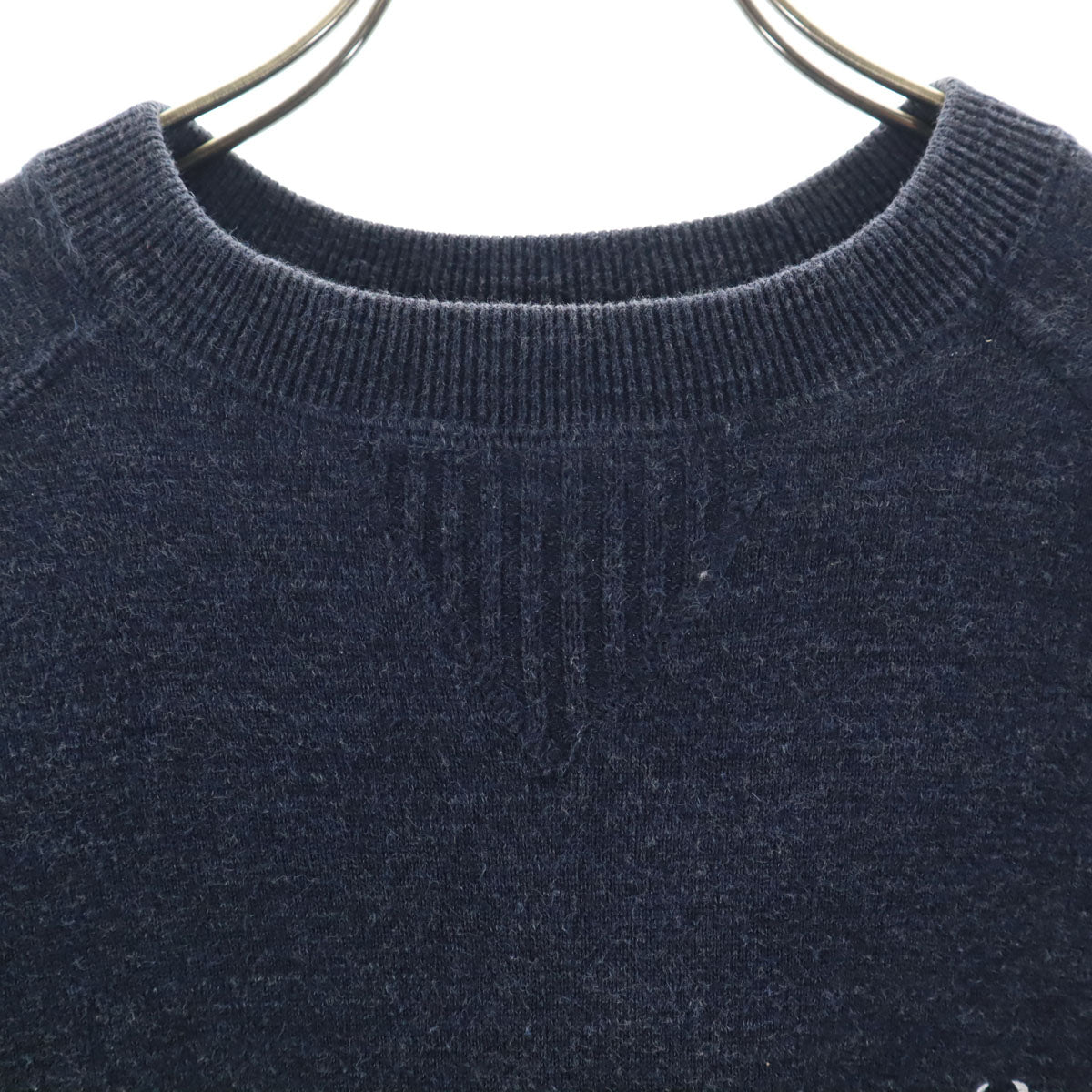 FRED PERRY フレッドペリー 長袖 クルーネック ニット S チャコール メンズ