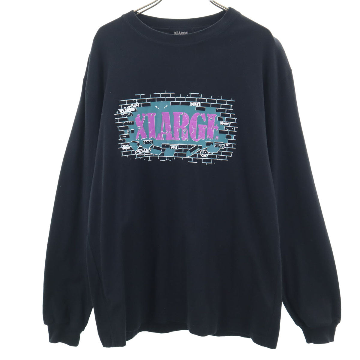 XLARGE エクストララージ 長袖 Tシャツ M ブラック ロンT メンズ