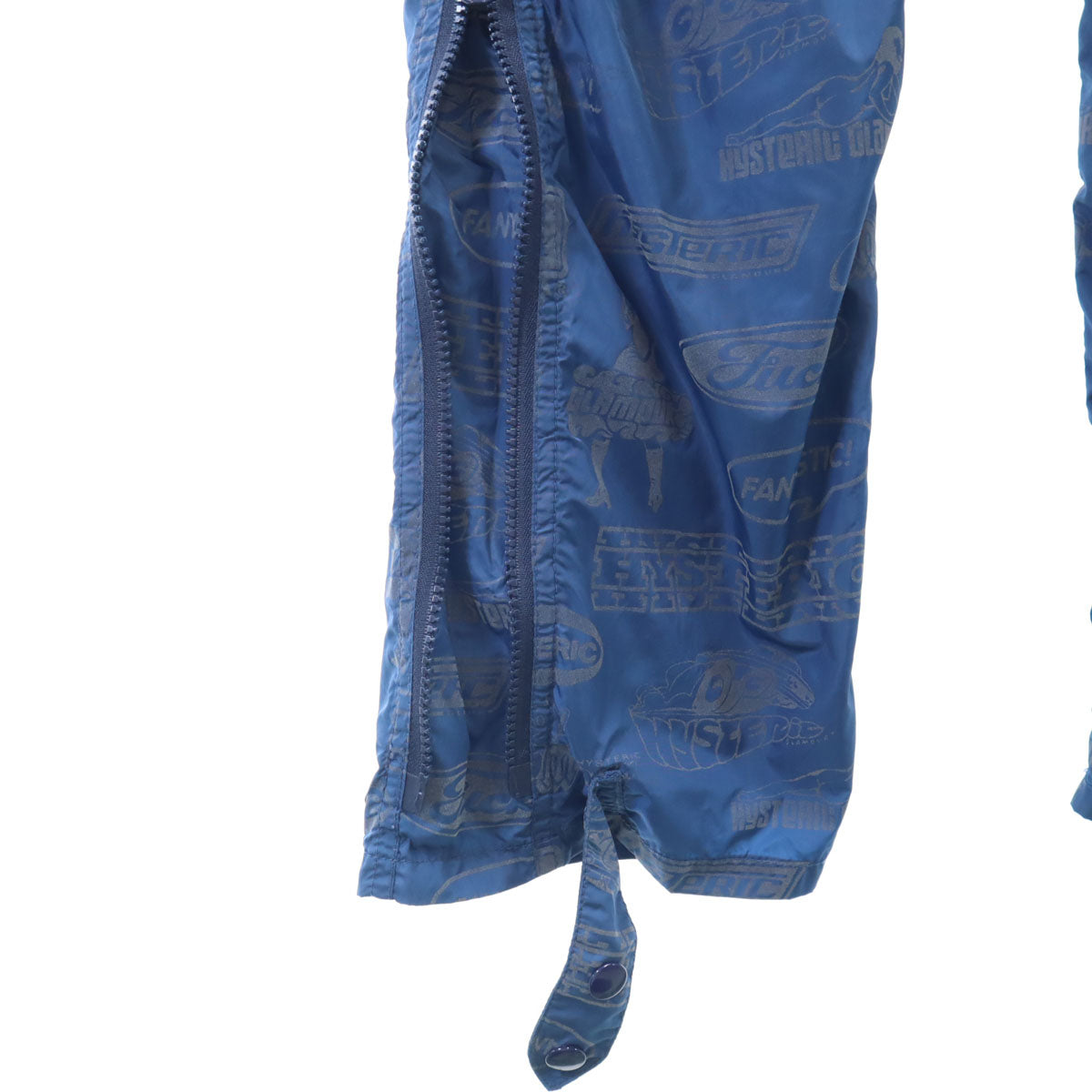 HYSTERICS ヒステリックス 総柄 ノースリーブ ナイロン ベスト 上下 セットアップ free ブルー NP10113 ON61215 アウトドア メンズ