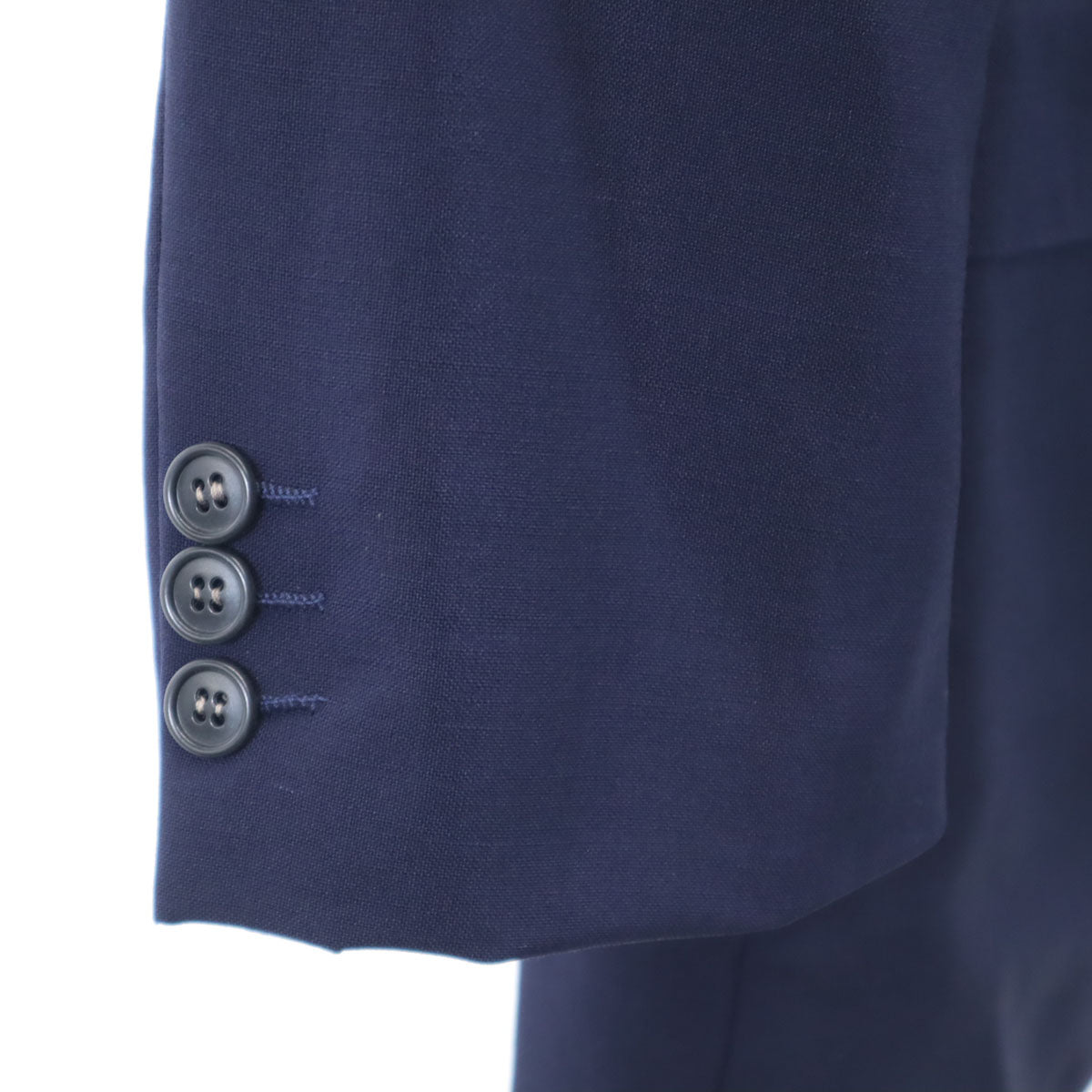 LANVIN ランバン 90s オールド スーツ 上下 セットアップ H48-25-79 ネイビー メンズ