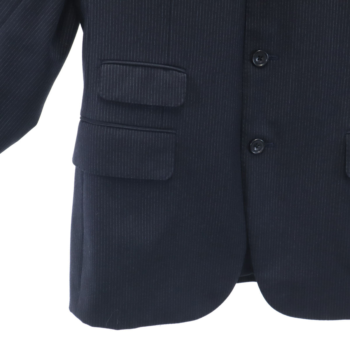 Burberrys バーバリーズ 90s オールド 日本製 ストライプ柄 スーツ 上下 セットアップ 94-84-165 ブラック メンズ