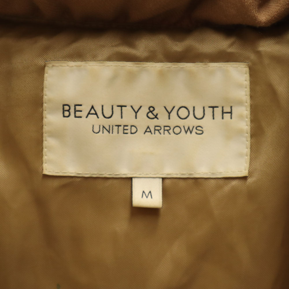 BEAUTY&YOUTH UNITED ARROWS ビューティーアンドユースユナイテッドアローズ ダウンジャケット M ベージュ レディース
