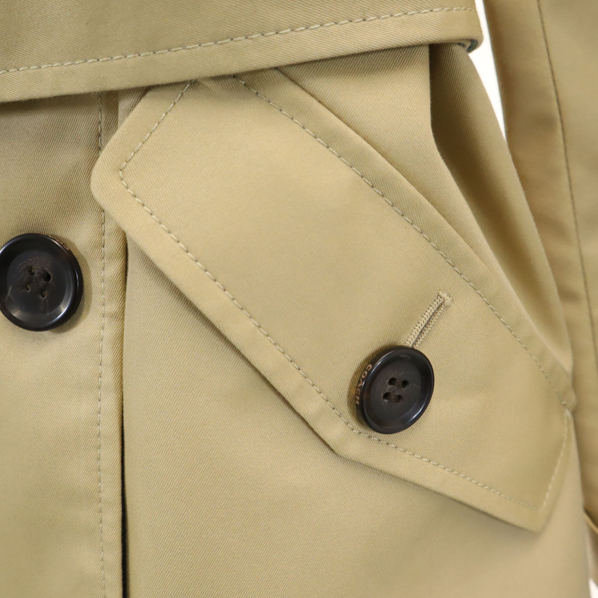 COACH コーチ トレンチコート S ベージュ レディース