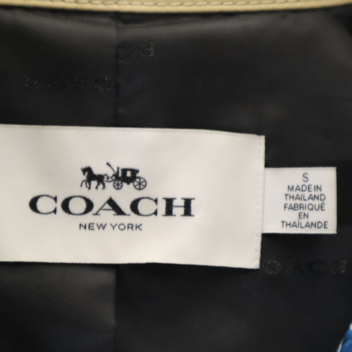 COACH コーチ トレンチコート S ベージュ レディース