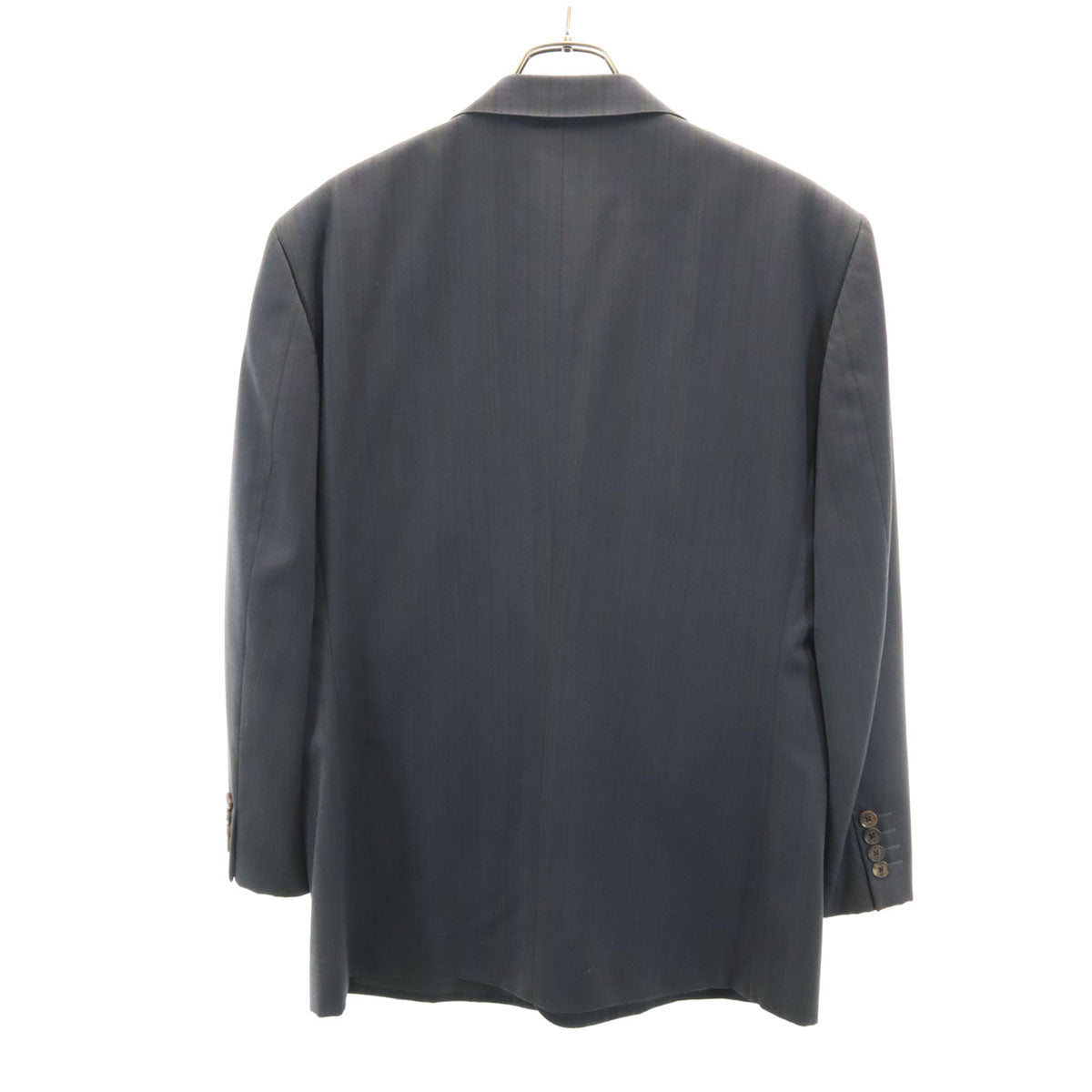 Aquascutum アクアスキュータム 90s オールド ストライプ柄 テーラードジャケット BE-5 グレー系 メンズ