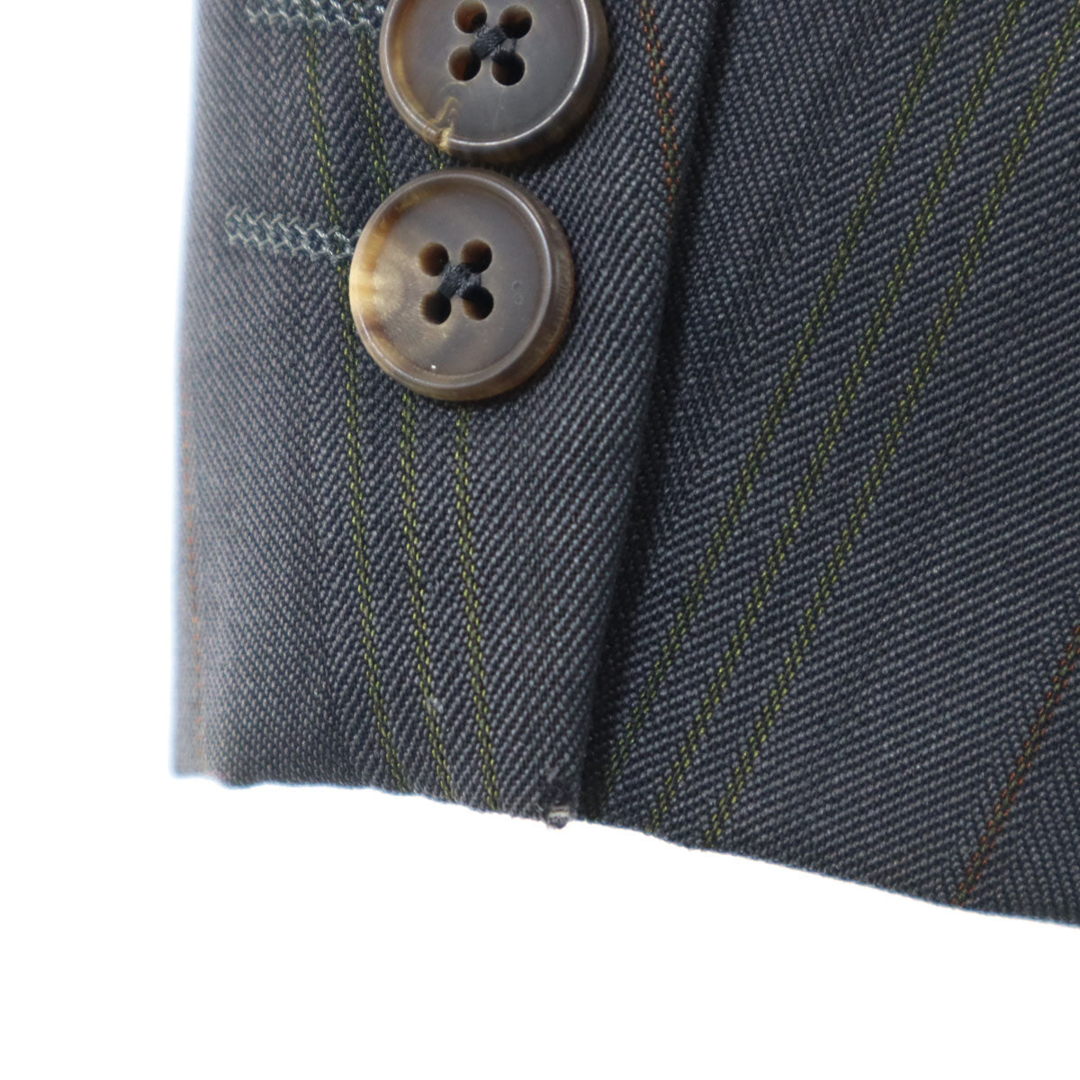 Aquascutum アクアスキュータム 90s オールド ストライプ柄 テーラードジャケット BE-5 グレー系 メンズ