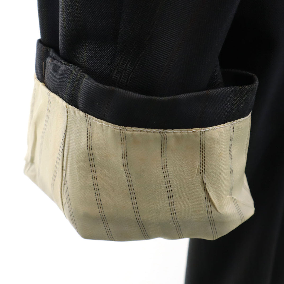 Aquascutum アクアスキュータム 90s オールド ストライプ柄 テーラードジャケット BE-5 グレー系 メンズ