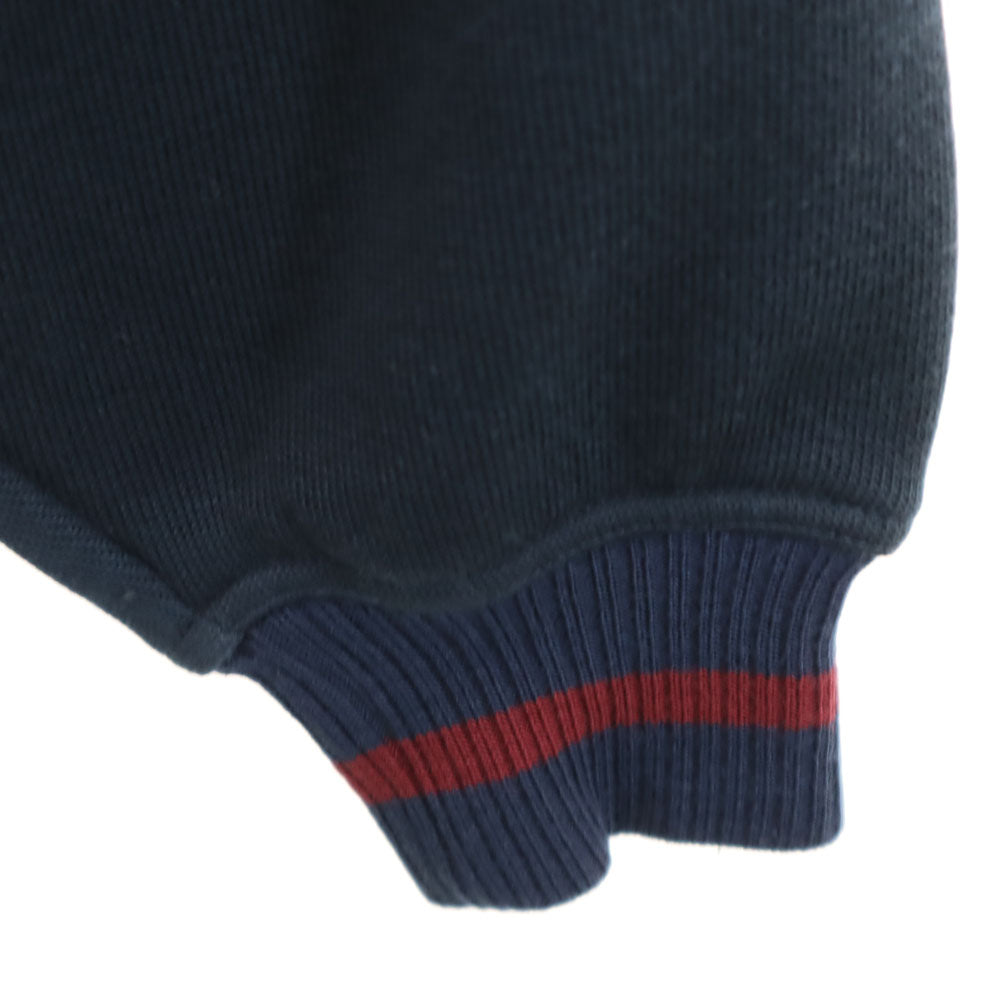 NCAA 長袖 ハーフジップ スウェット L ネイビー系 NCAA プルオーバー メンズ