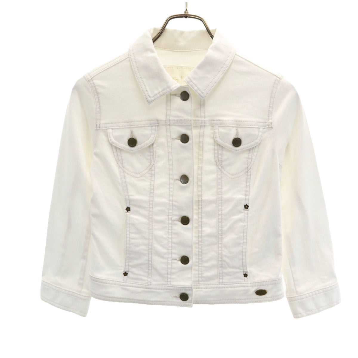agnes b. アニエスベー トラッカー ジャケット TU ホワイト ジージャン ブルゾン レディース