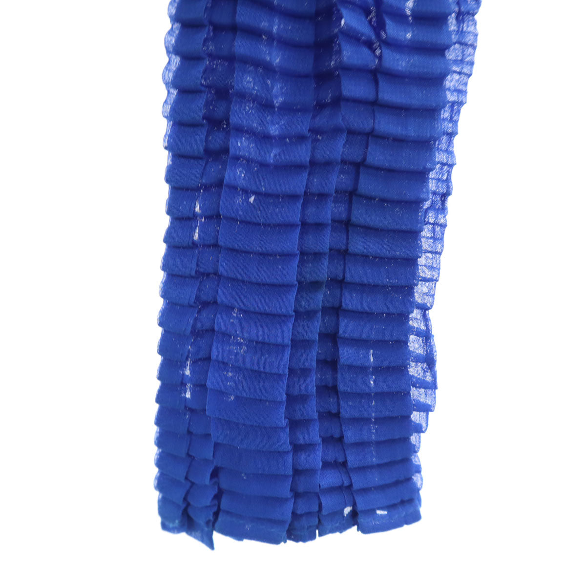 ISSEY MIYAKE イッセイミヤケ 90s オールド 長袖 ハイネック カットソー ブルー レディース