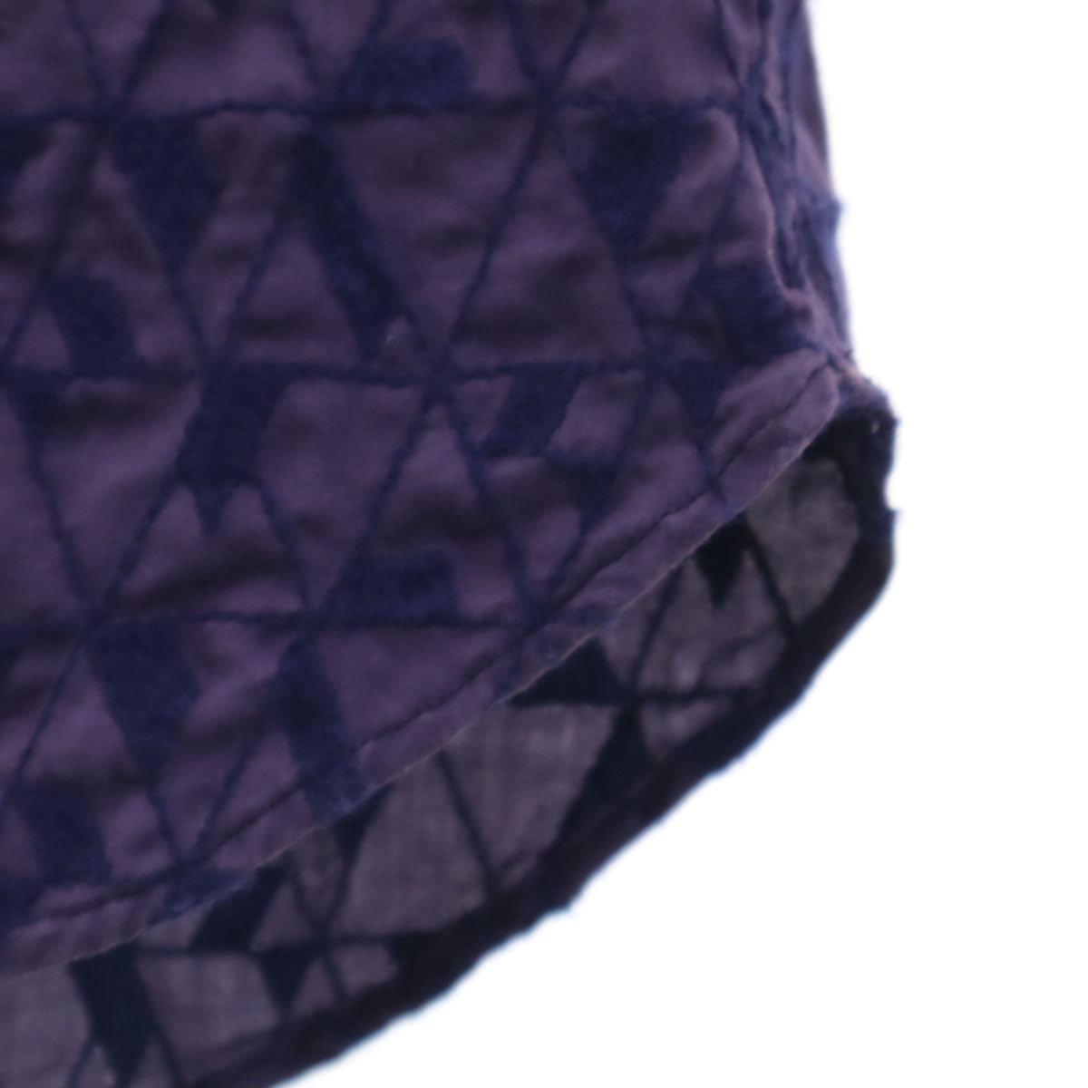 LANVIN en Bleu ランバンオンブルー 日本製 総柄 長袖 シャツ 48 パープル メンズ