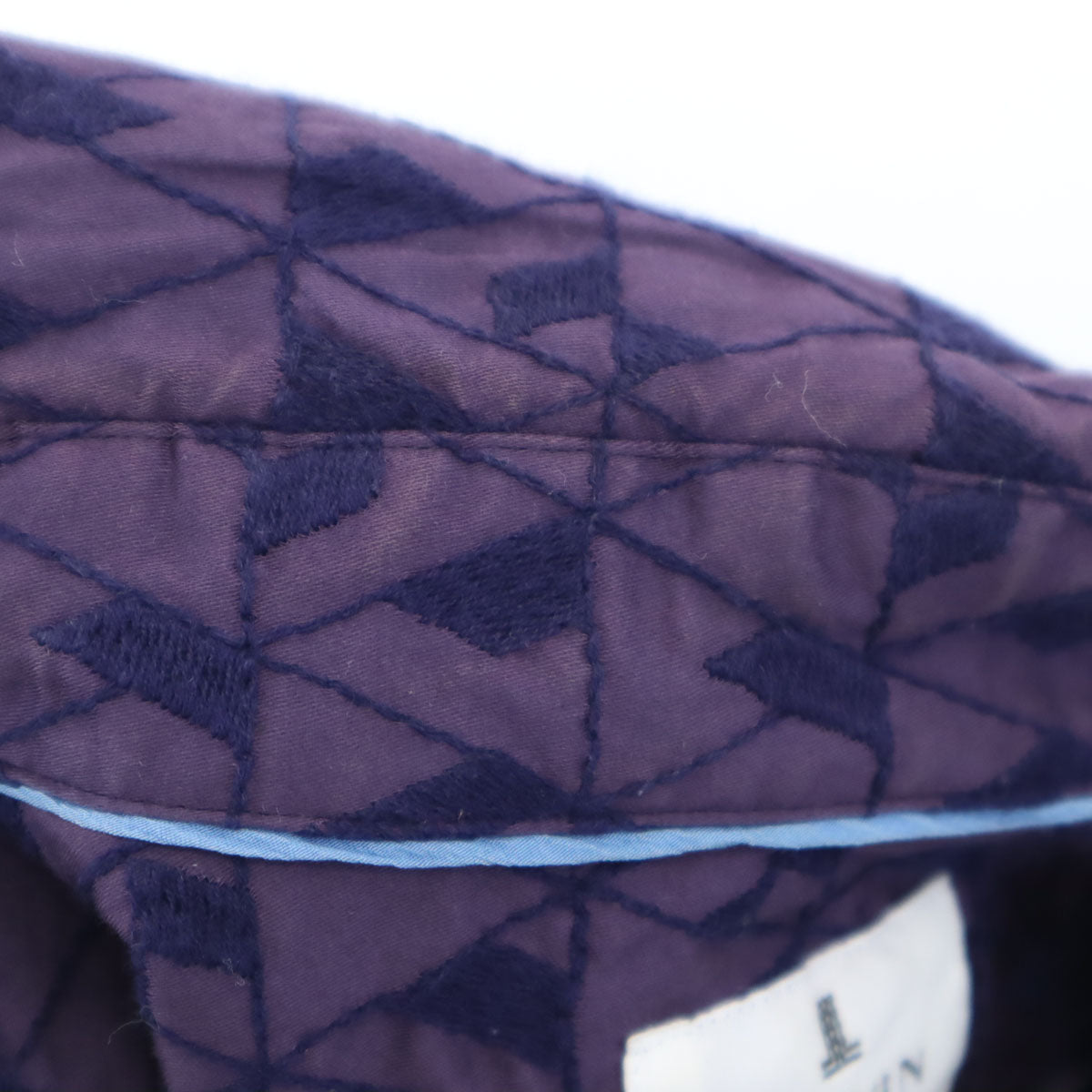 LANVIN en Bleu ランバンオンブルー 日本製 総柄 長袖 シャツ 48 パープル メンズ