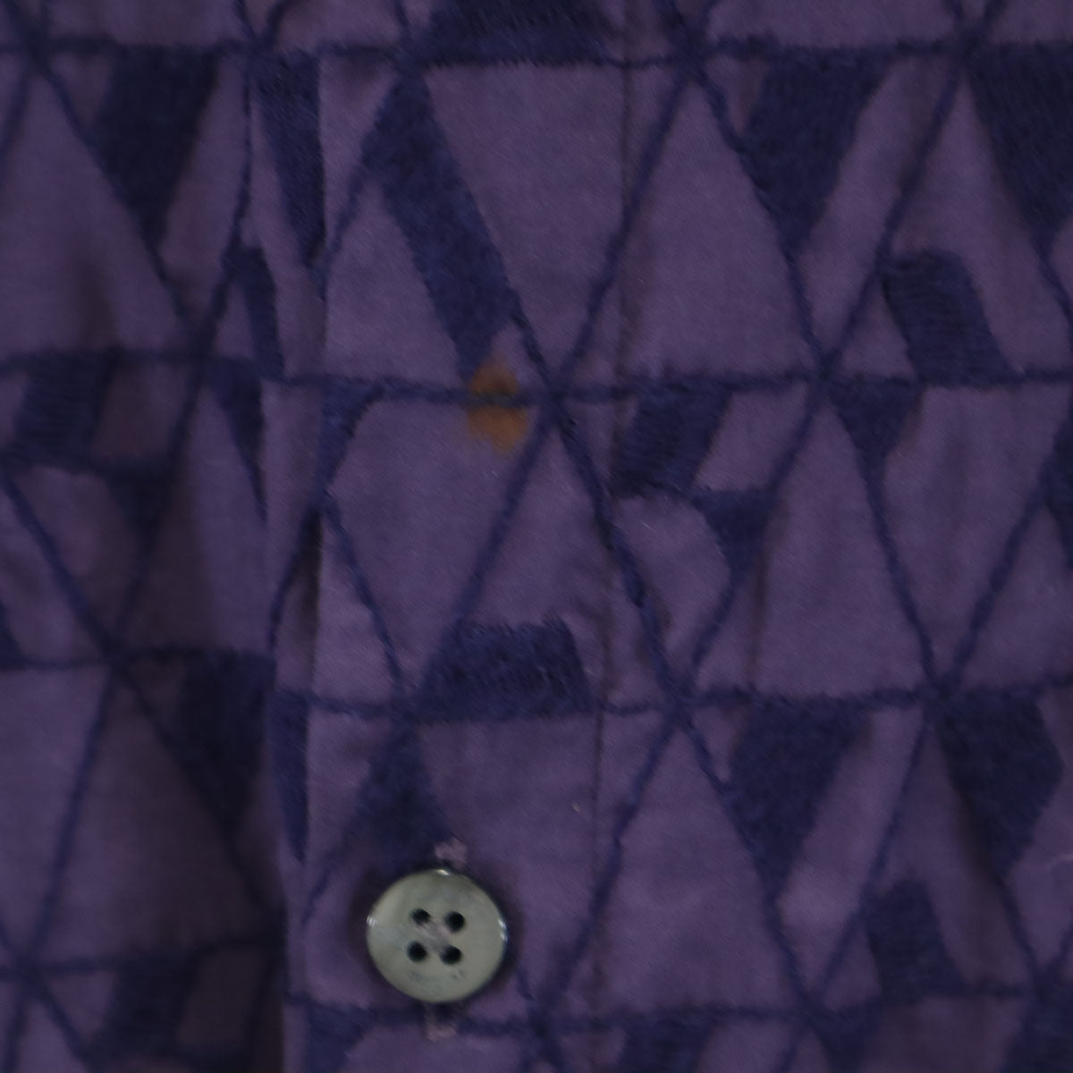 LANVIN en Bleu ランバンオンブルー 日本製 総柄 長袖 シャツ 48 パープル メンズ