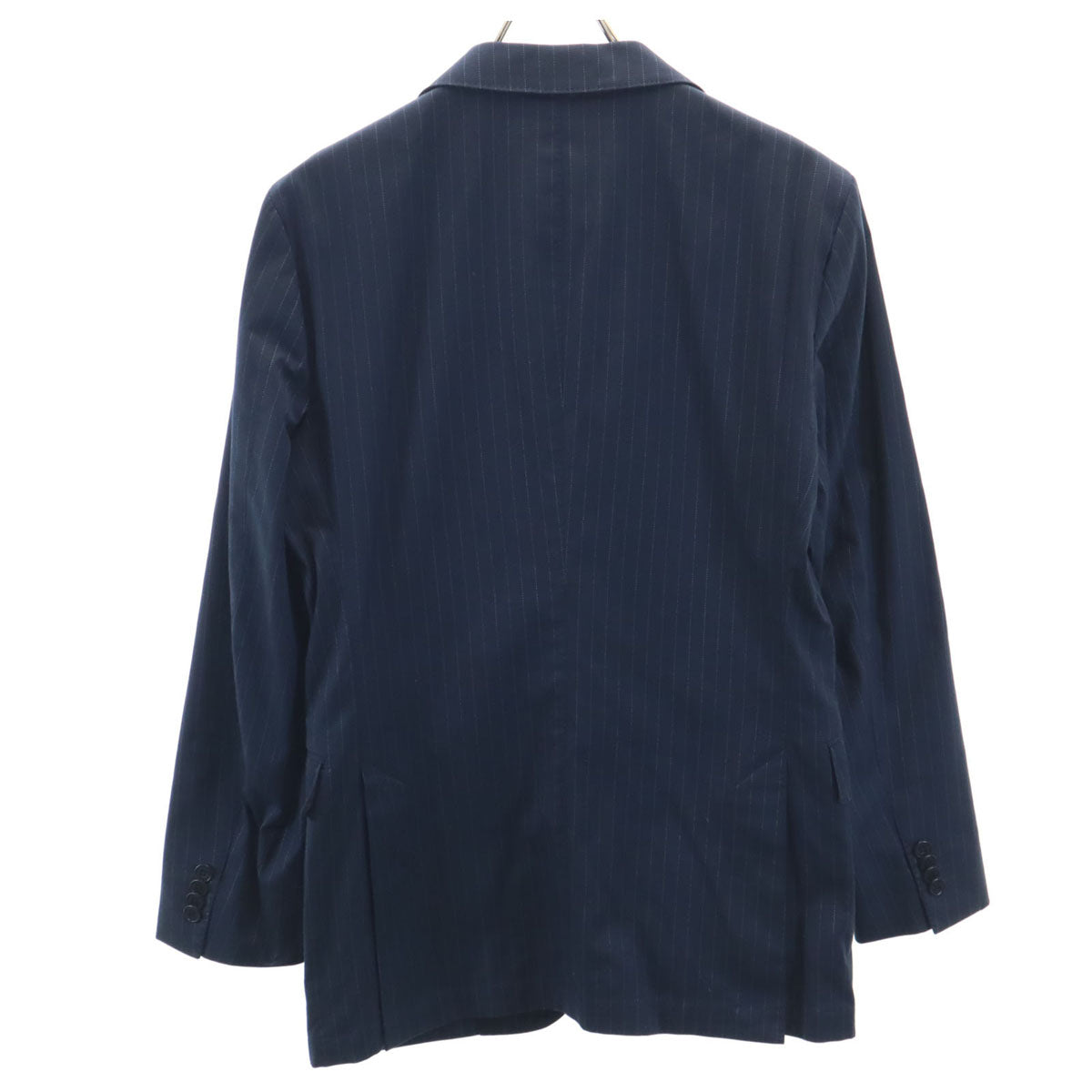 BURBERRY BLACK LABEL バーバリーブラックレーベル ストライプ柄 テーラードジャケット M ネイビー 衣装カバー付き メンズ