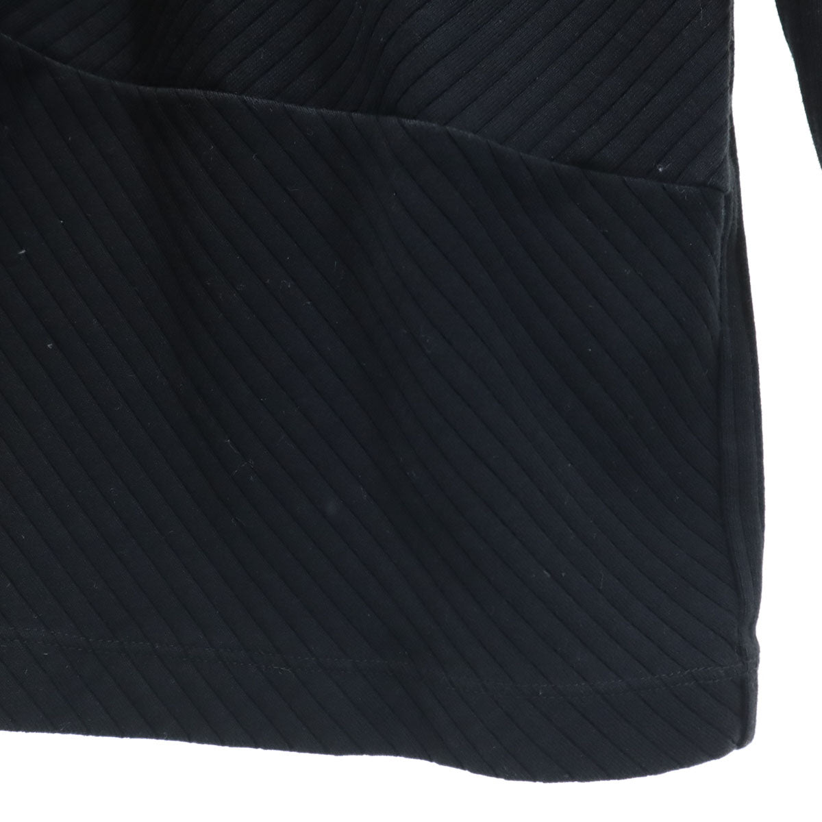 LANVIN en Bleu ランバンオンブルー 日本製 長袖 Vネック カットソー 50 ブラック メンズ