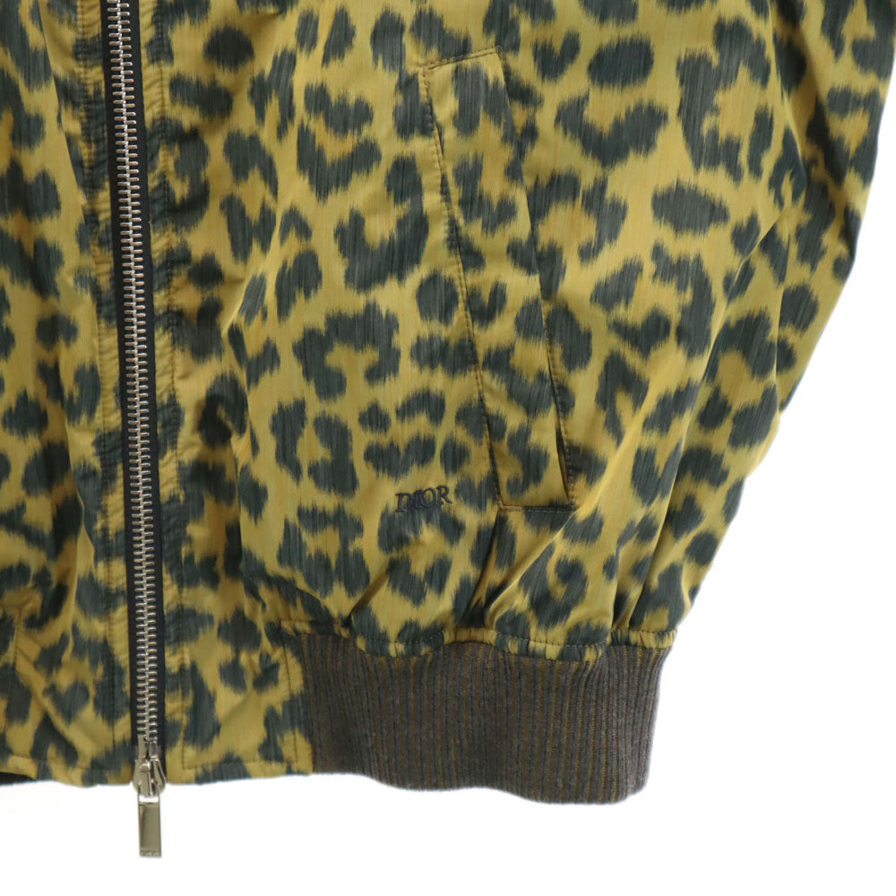 Dior ディオール 2023年秋冬 イタリア製 ヒョウ柄 ブルゾン 48 イエロー他 メンズ