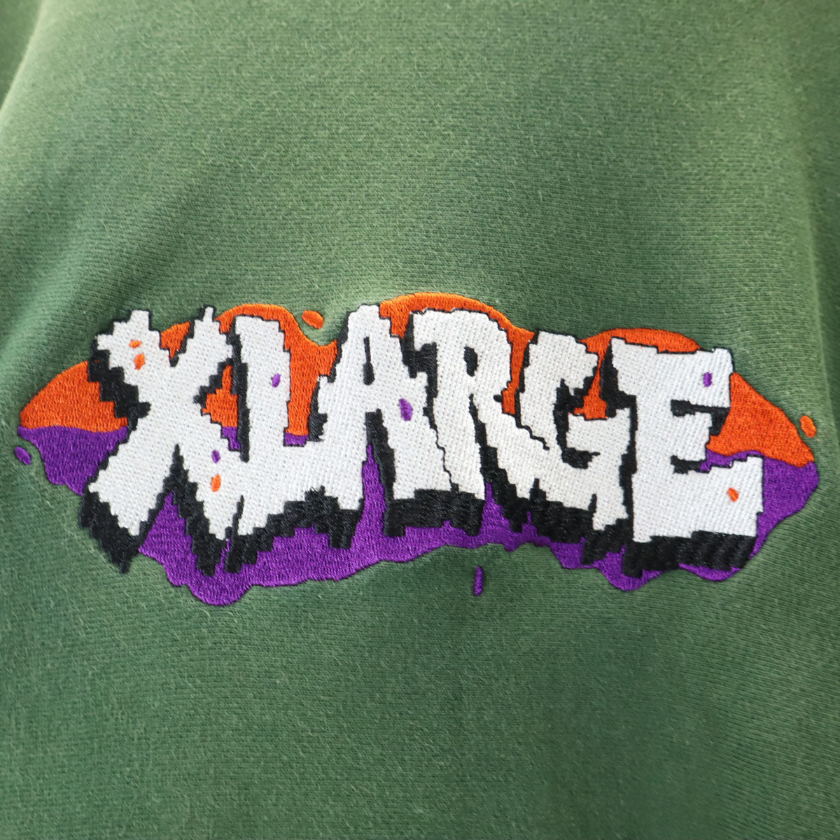 XLARGE エクストララージ 長袖 スウェット L グリーン メンズ