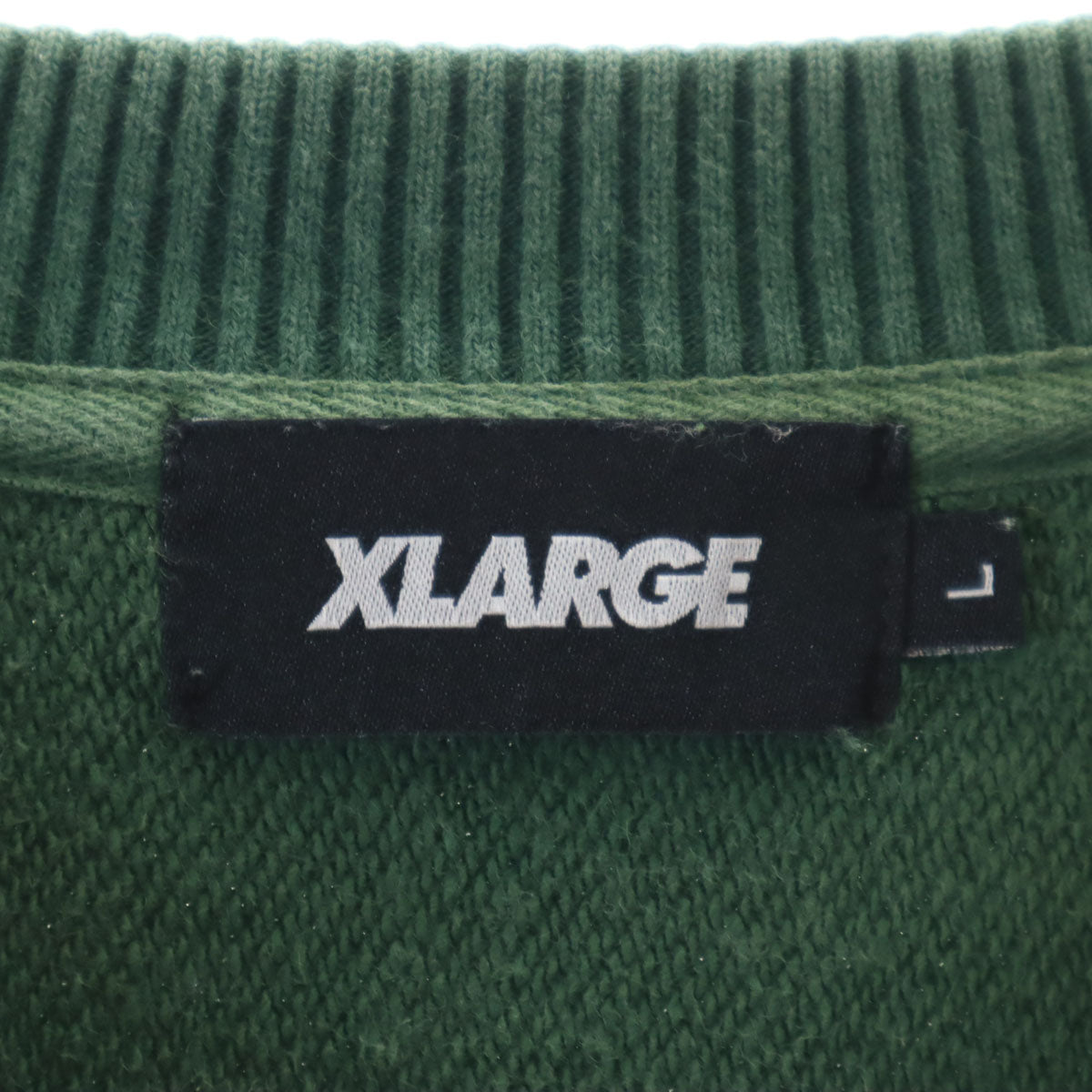 XLARGE エクストララージ 長袖 スウェット L グリーン メンズ