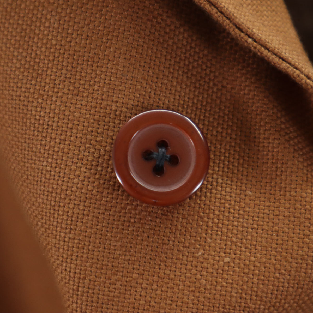 VINTAGE ヴィンテージ 70s オープンカラー ワークジャケット ブラウン メンズ