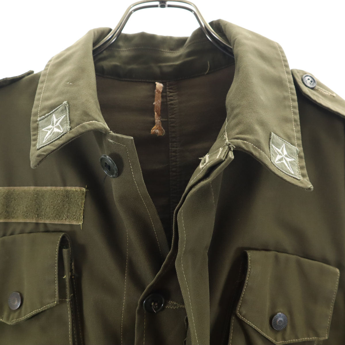 ITALIAN ARMY イタリア軍 70s ヴィンテージ コンバット ジャケット カーキ ミリタリー ユーロ メンズ