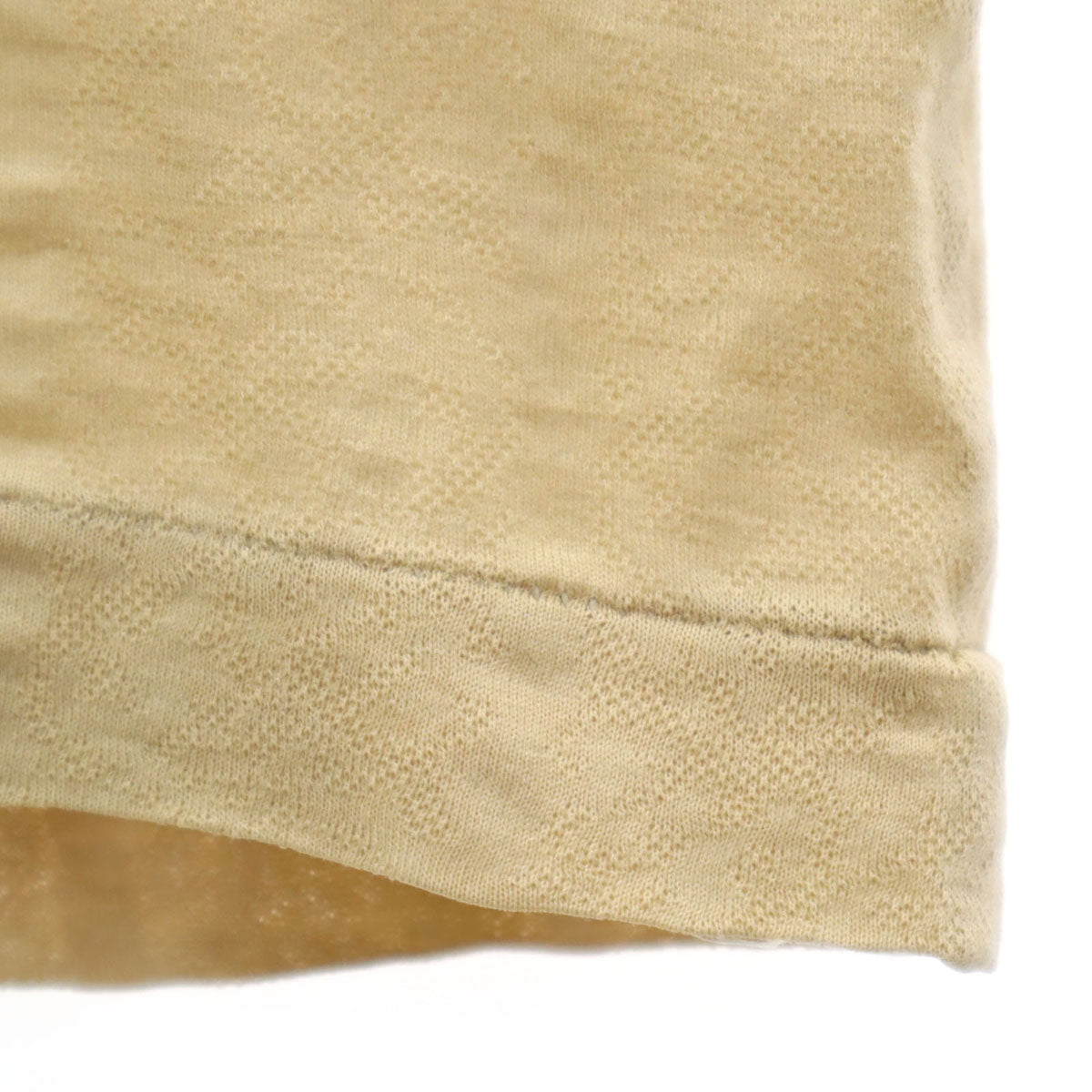 YVES SAINT LAURENT イヴサンローラン 90s オールド 長袖 ポロシャツ L ベージュ メンズ