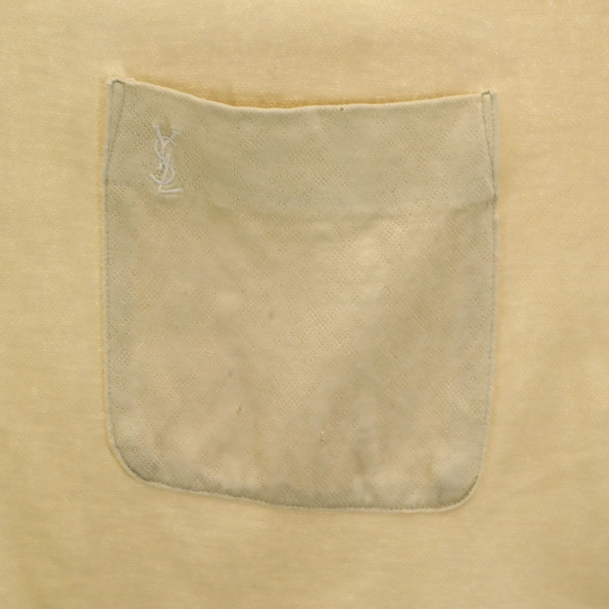 YVES SAINT LAURENT イヴサンローラン 90s オールド 長袖 ポロシャツ L ベージュ メンズ