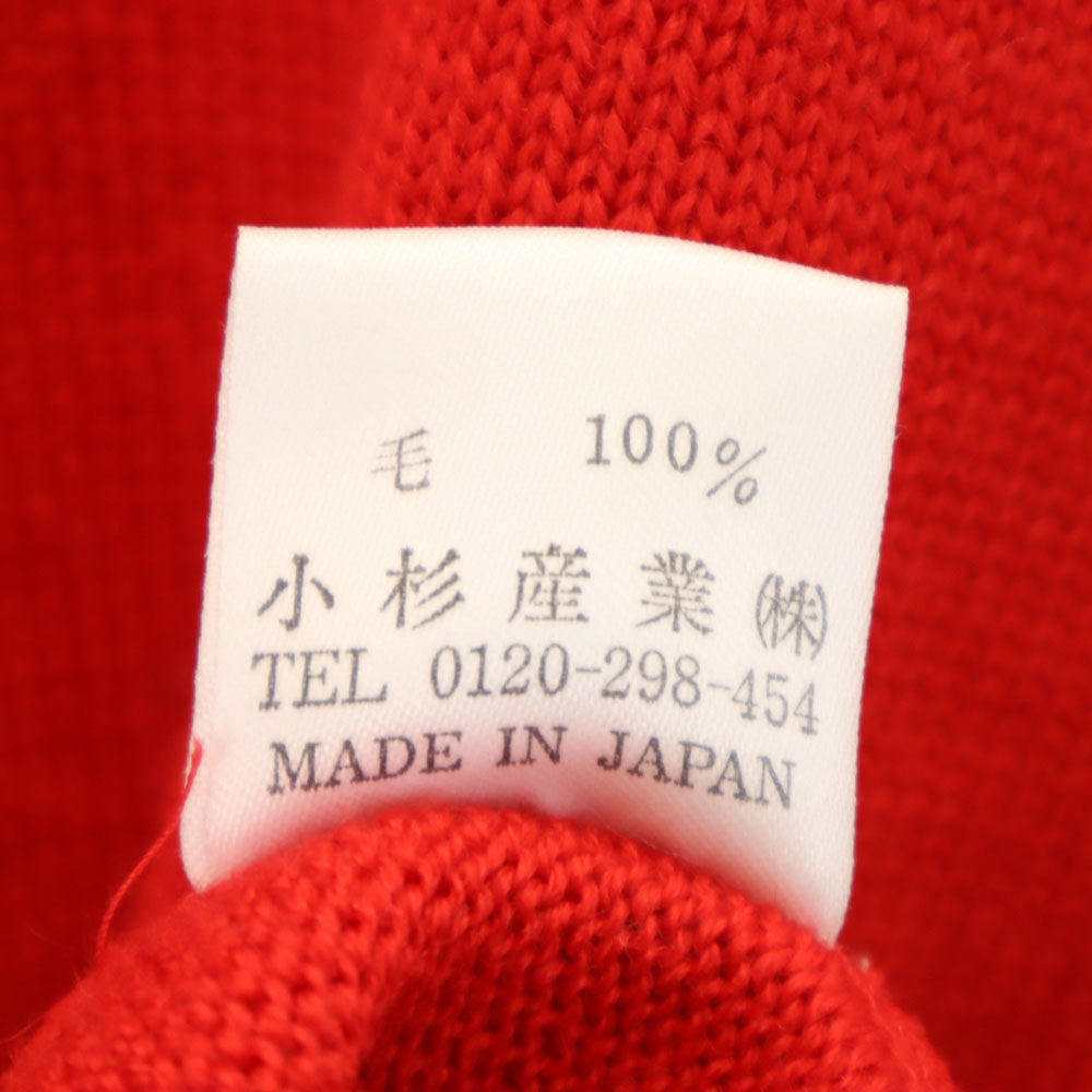 KENZO GOLF ケンゾーゴルフ 90s 日本製 オールド ニットジャケット 1 レッド レディース