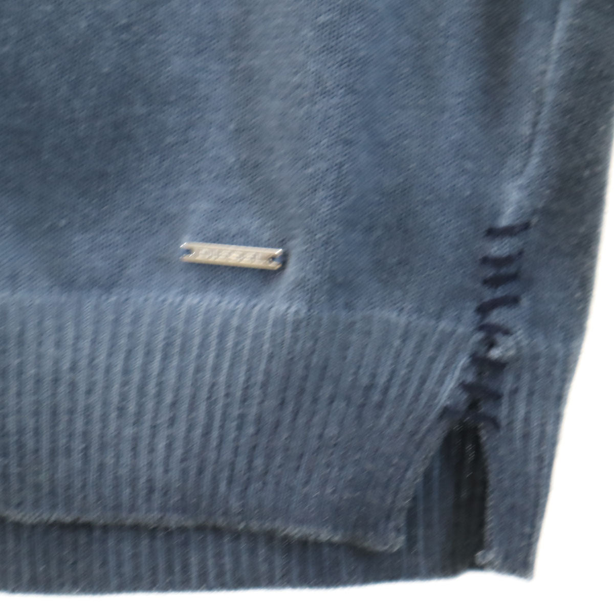 DIESEL ディーゼル 長袖 Vネック ニットカーディガン S チャコール メンズ