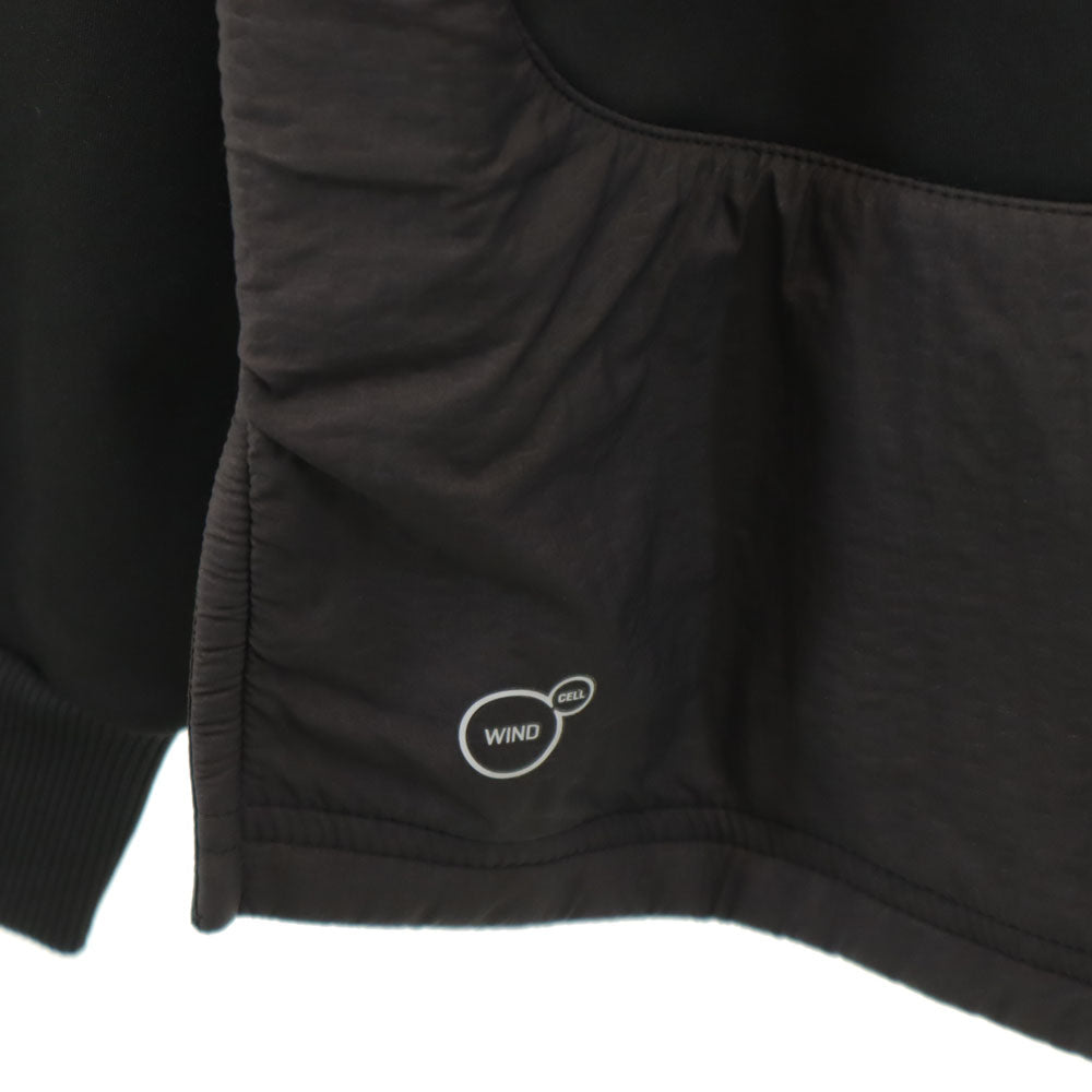 プーマ 長袖 エンボス サバンナ パーカー L チャコールブラック PUMA アノラック プルオーバー メンズ