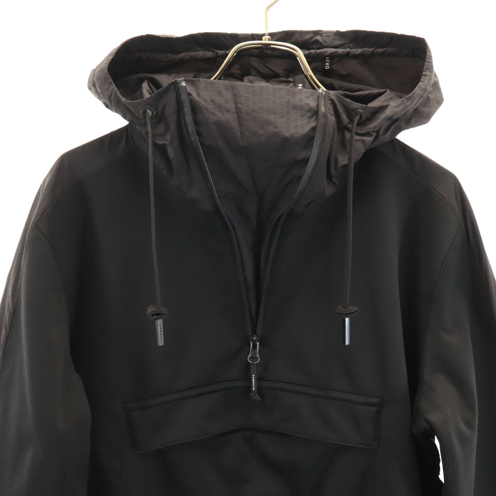 プーマ 長袖 エンボス サバンナ パーカー L チャコールブラック PUMA アノラック プルオーバー メンズ