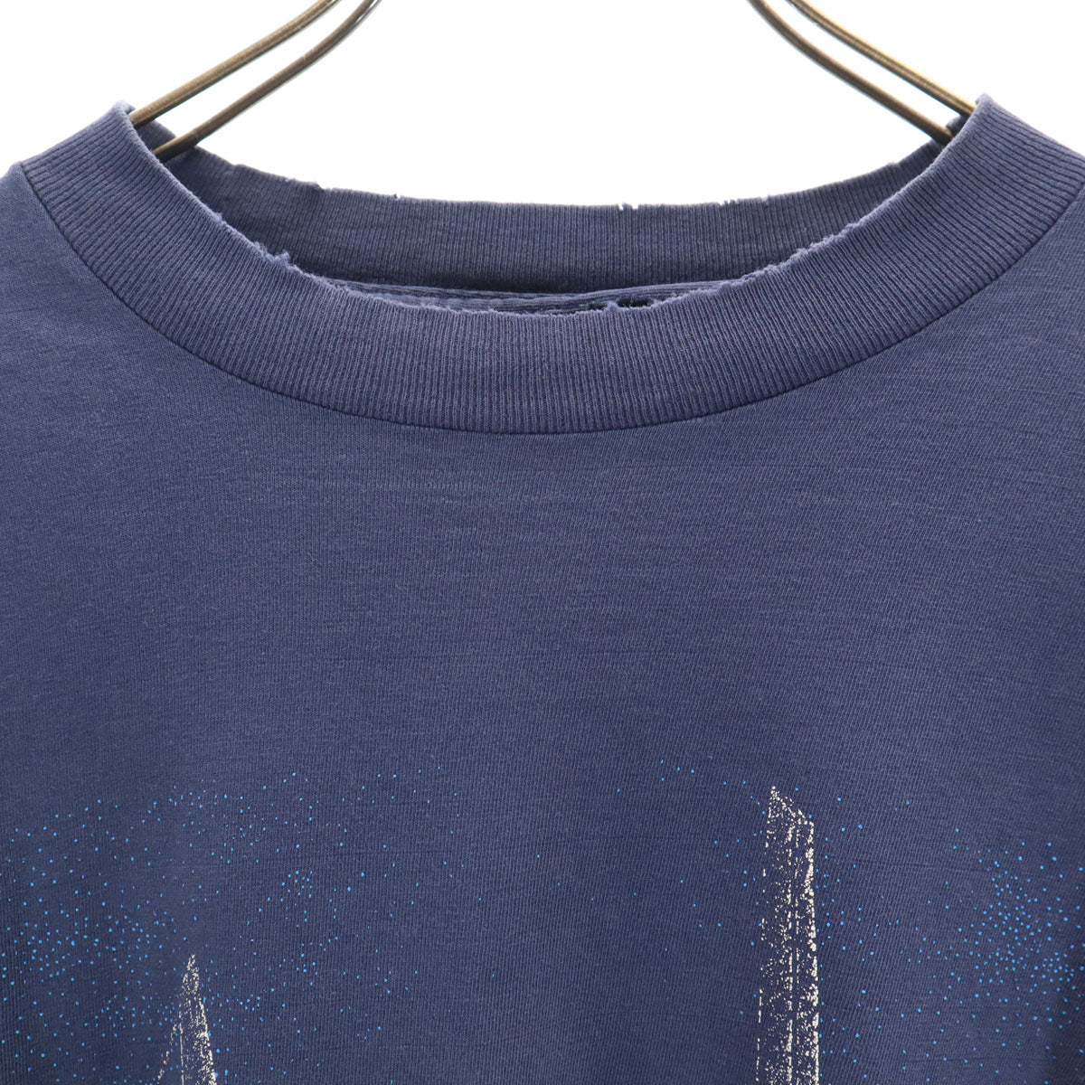 VINTAGE ヴィンテージ 80s F14 BLACKBIRD トムキャット 戦闘機 半袖 両面プリント Tシャツ ネイビー シングルステッチ メンズ