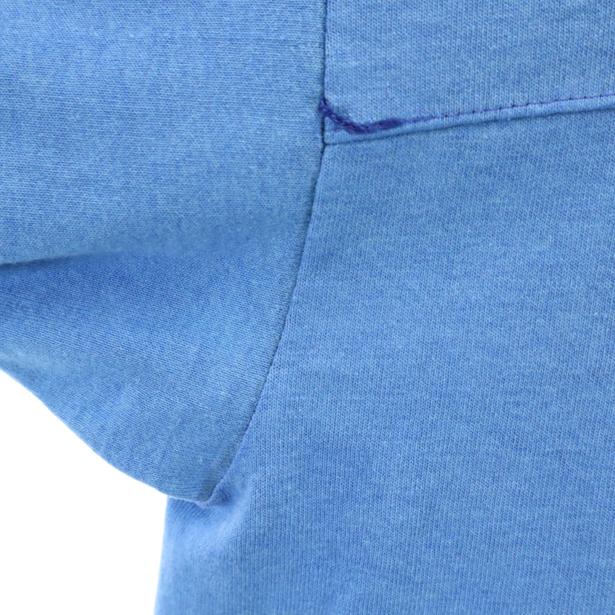 80s ヴィンテージ USA製 半袖 Vネック Tシャツ L ブルー シングルステッチ メンズ