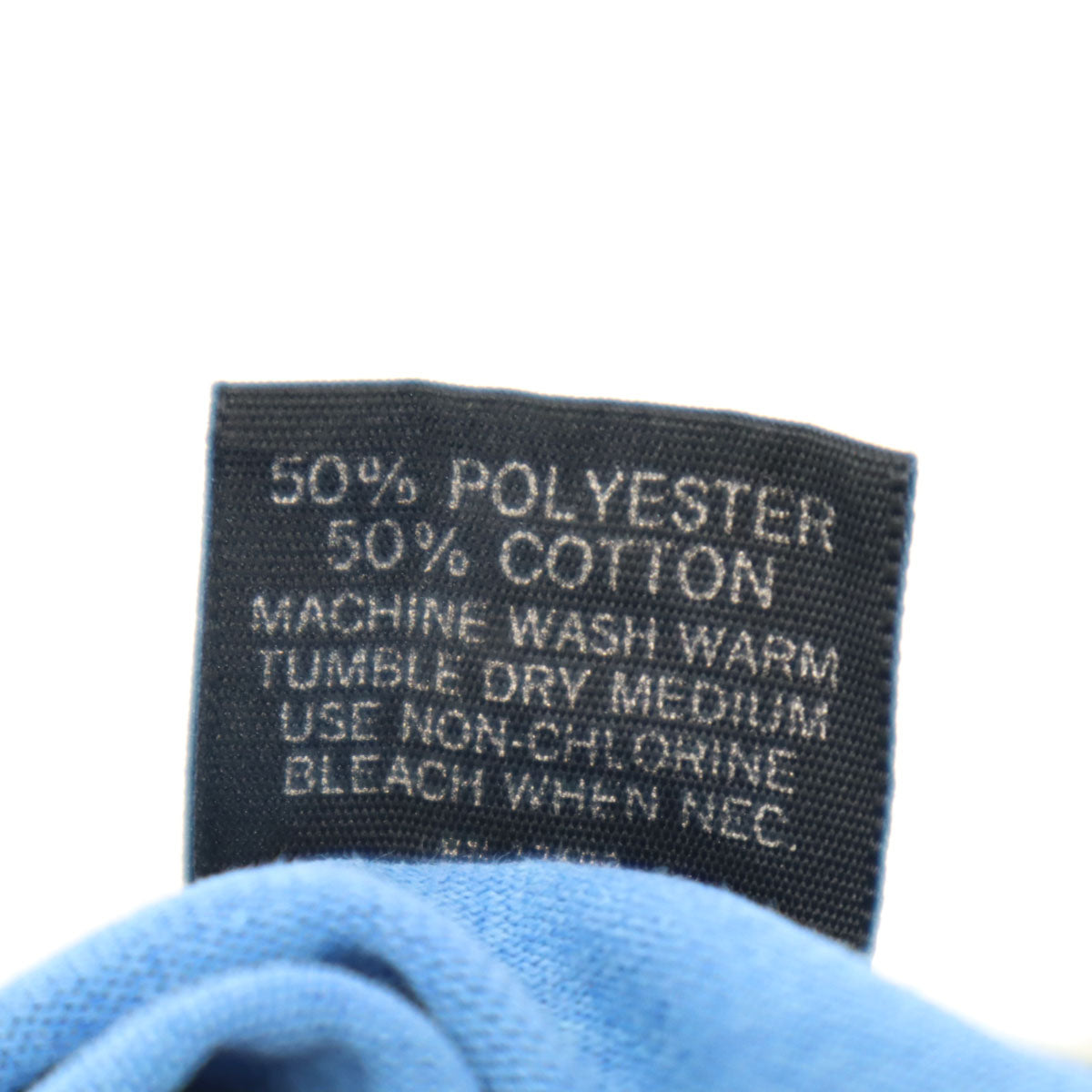 80s ヴィンテージ USA製 半袖 Vネック Tシャツ L ブルー シングルステッチ メンズ