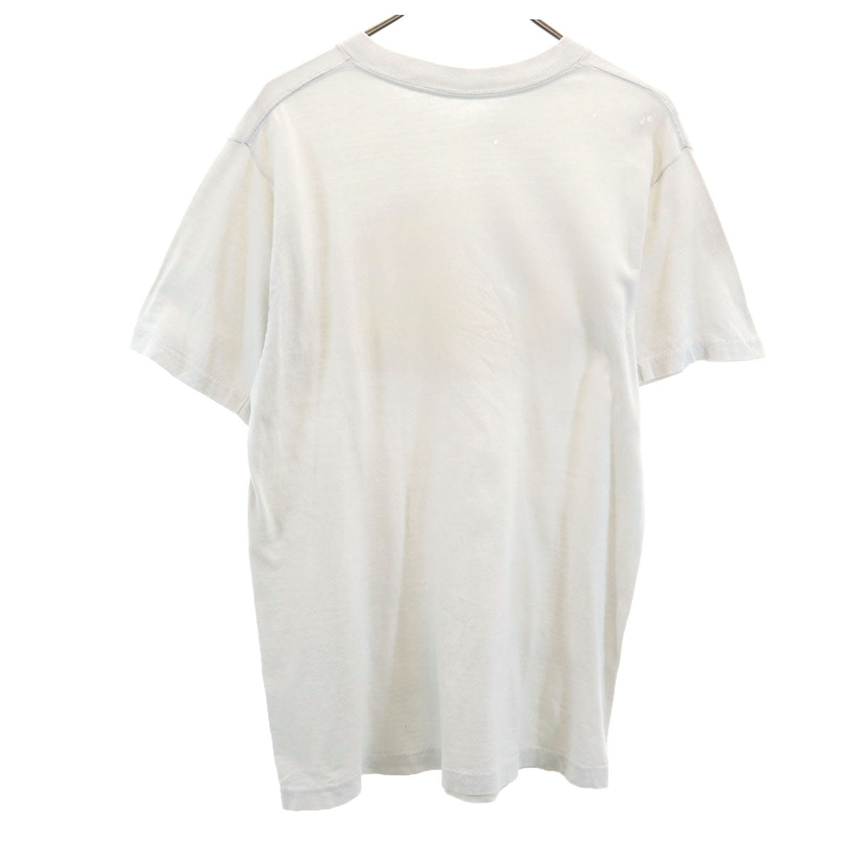 Eddie Bauer エディバウアー 90s オールド ブラックラブラドール 半袖 染み込みプリント Tシャツ ホワイト シングルステッチ メンズ