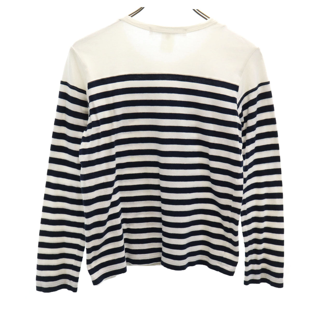 Comme des Garcons Comme des Garcons コムデギャルソンコムデギャルソン フランス製 ボーダー柄 長袖 カットソー S ホワイト レディース