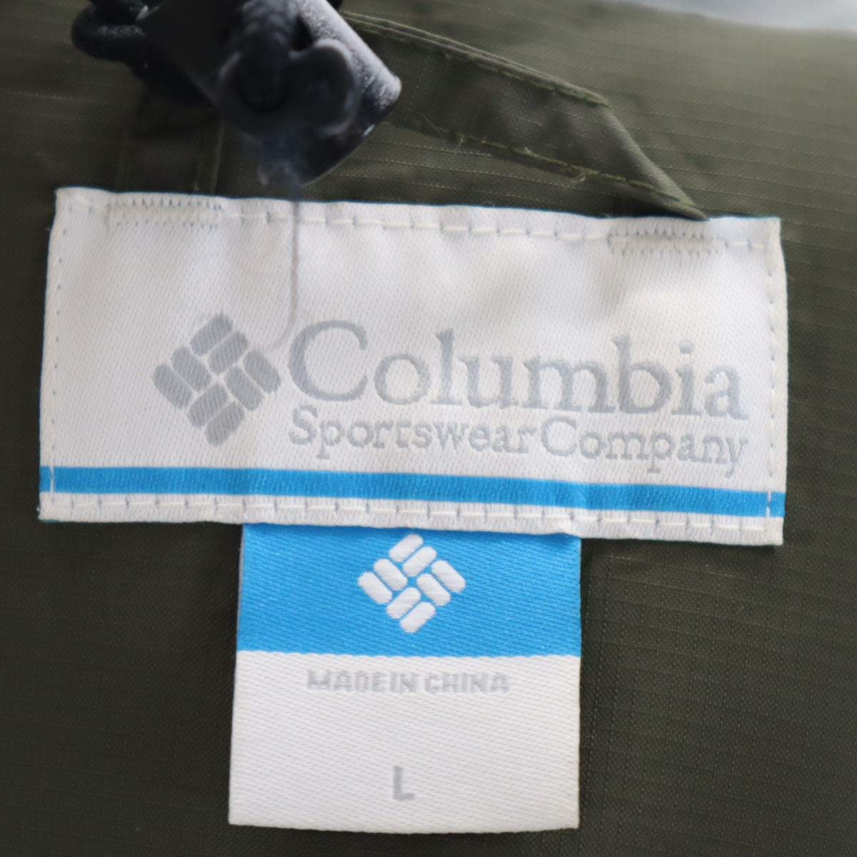 Columbia コロンビア PL0085 グラスバレー レインジャケット L 黄緑 アウトドア OMNI-TECH 収納袋付き レディース