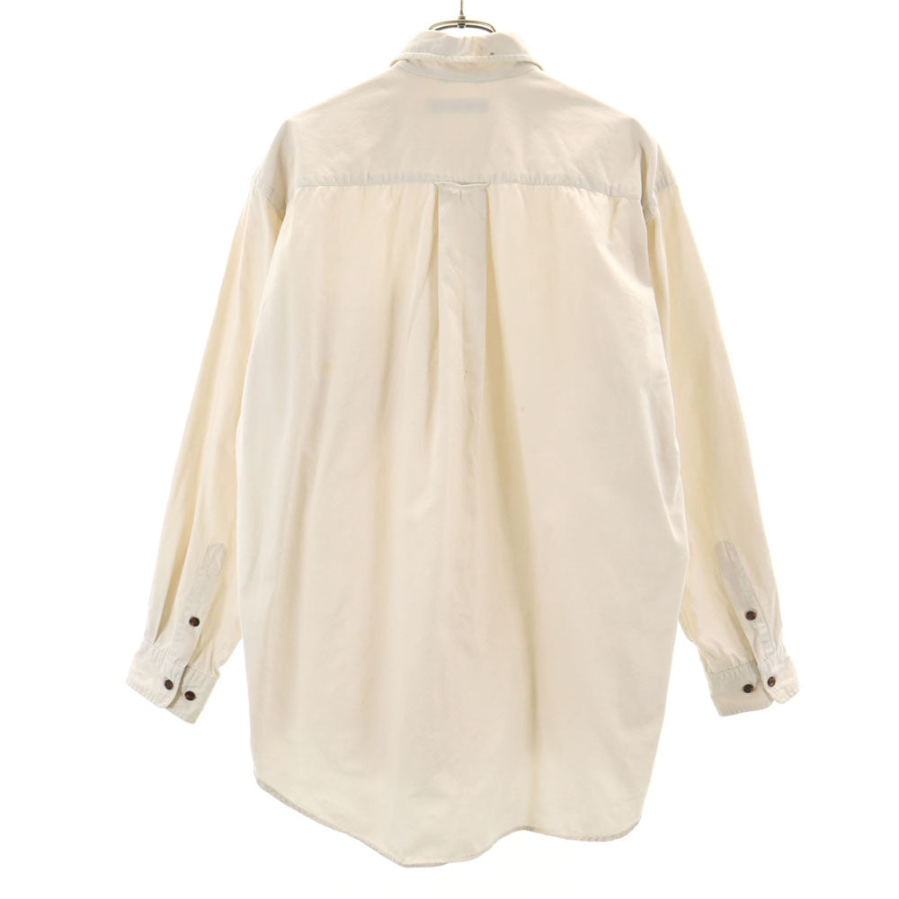 NAUTICA ノーティカ 90s 日本製 オールド 長袖 シャツ L アイボリー メンズ