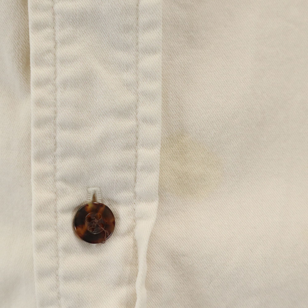 NAUTICA ノーティカ 90s 日本製 オールド 長袖 シャツ L アイボリー メンズ