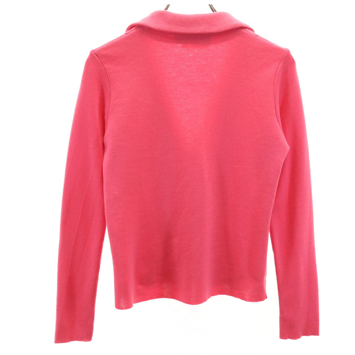 SalvatoreFerragamo サルバトーレフェラガモ イタリア製 ウールブレンド 長袖 カーディガン XS ピンク レディース