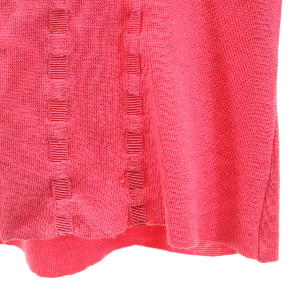 SalvatoreFerragamo サルバトーレフェラガモ イタリア製 ウールブレンド 長袖 カーディガン XS ピンク レディース