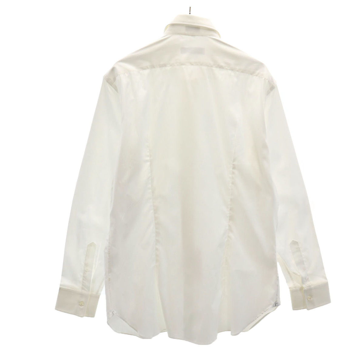 SalvatoreFerragamo サルバトーレフェラガモ イタリア製 長袖 カッターシャツ 42 ホワイト 袋付き メンズ